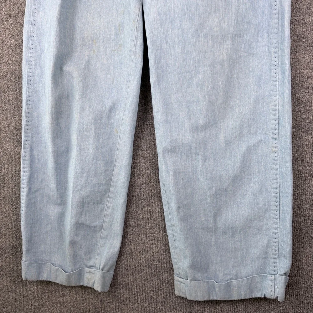 Vintage 50s Hercules Utility Pants Mens 32x32 Sail Cloth Drop Loop Gusset Chino
